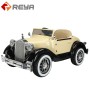 24V battery electric vintage toy car for chids ride on four wheel drive parent-child car with foot pedal
