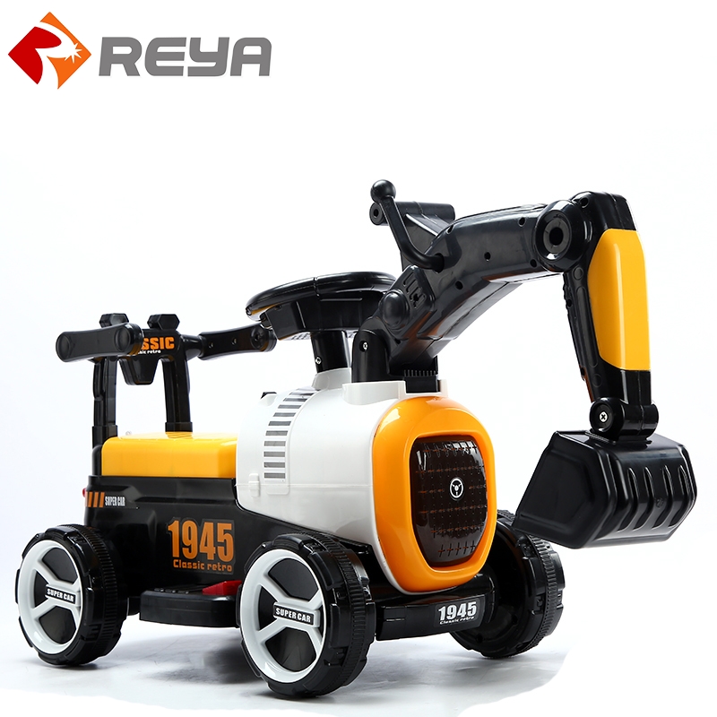 Enfants excavator électrique peut sit and ride boy Hook machine Toy Digging excavator Engineering car excavator