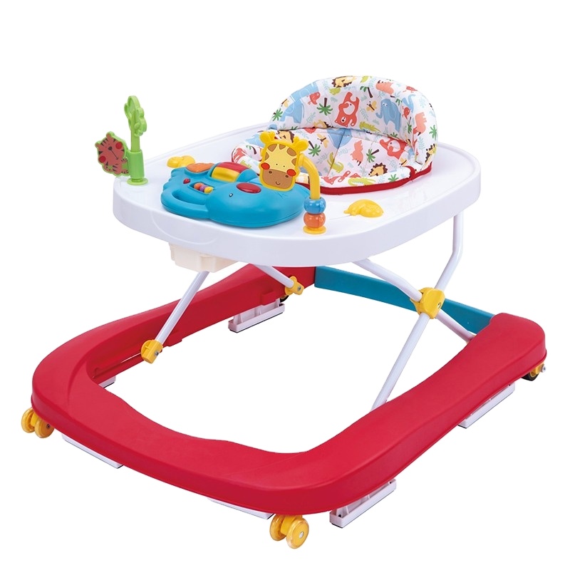 China Kinder lernen, Cartoon Walking Spielzeug Stuhl Musical Baby Walker mit Stopper für Kinder zu gehen