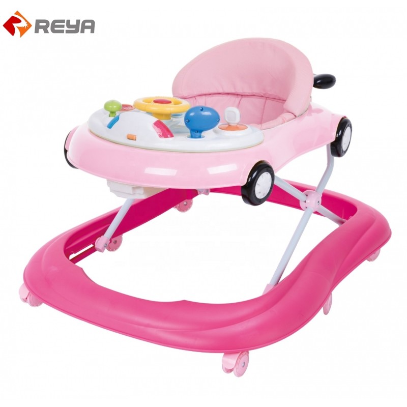 XB015 Factory Cheep Price Baby Walking Musical And Light Swivel Wheels Baby Walker Toy For Kids