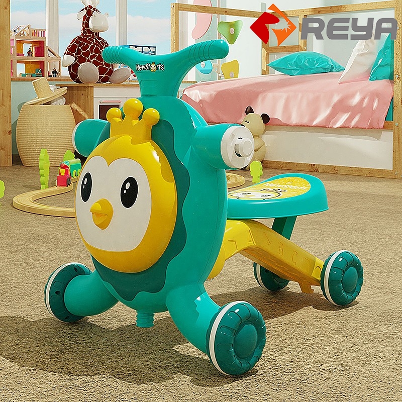 Novo carrinho de brinquedo Walker bebê de alta qualidade 4 em 1 crianças walker música e luzes