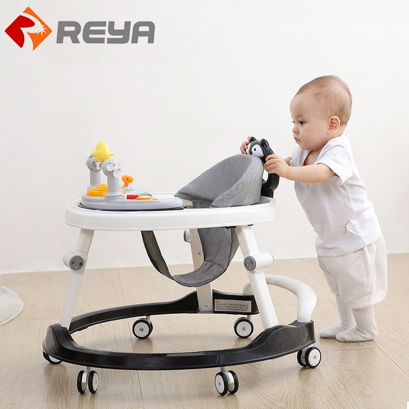Baby walker anti O-pernas bebê multifuncional anti rolo carrinho de bebê aprendizagem driving walker 2023 novos modelos