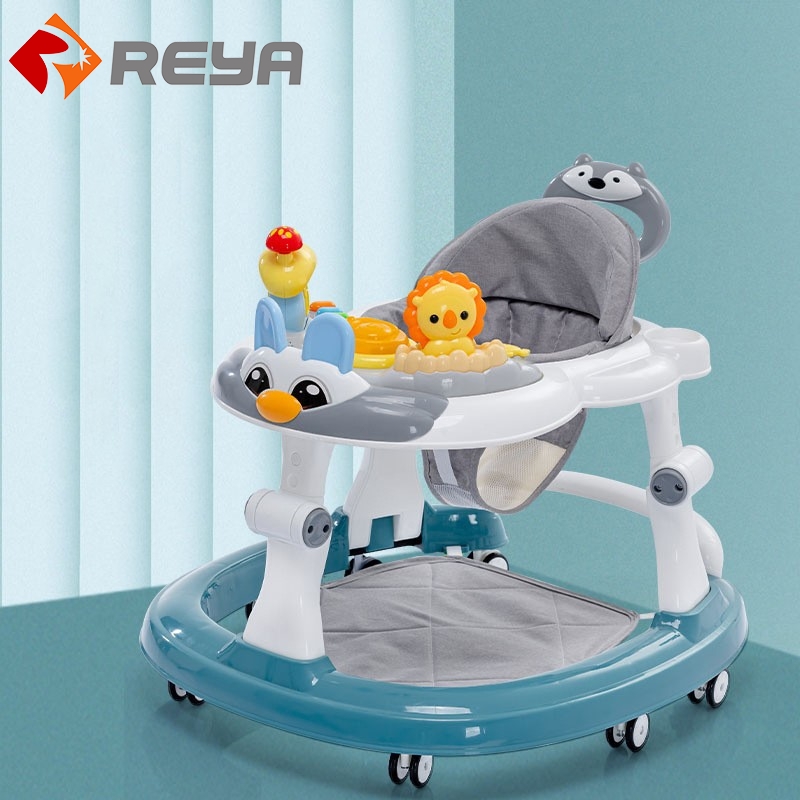 Baby walker anti O-leg aprendizagem dirigindo meninos e meninas crianças pequenas rollover linha de aprendizagem multifuncional carrinho de partida