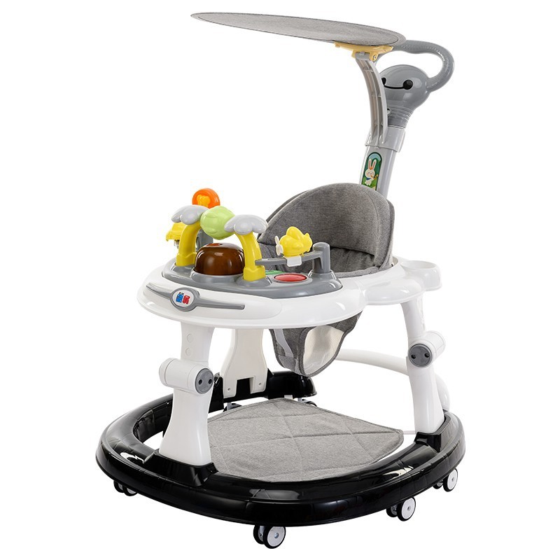 XB012 Children's baby walker anti - O-leg cartwheel multifunctional hand push can sit baby walker