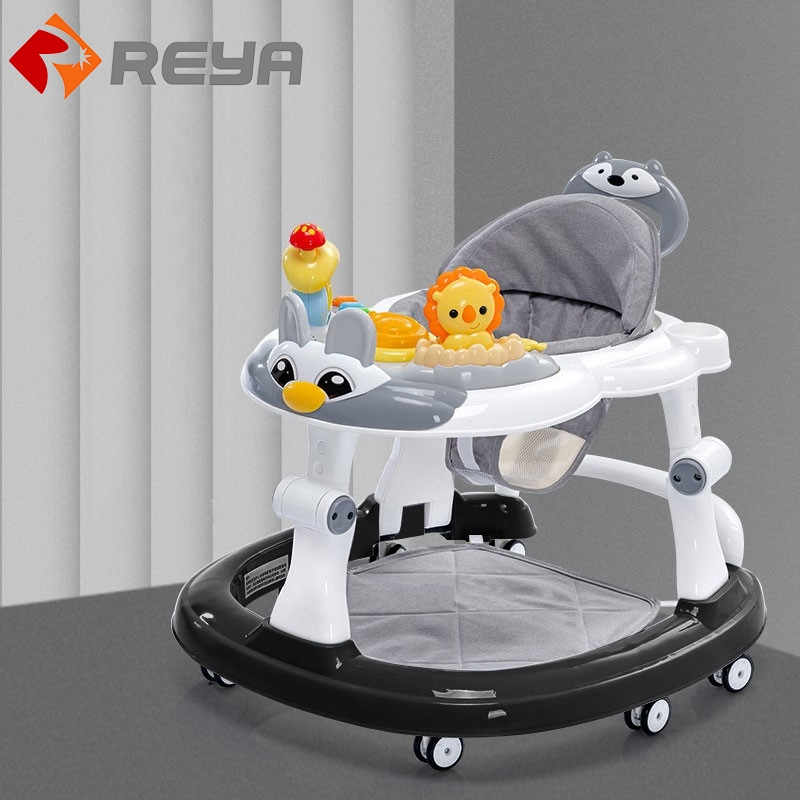 Baby walker anti O-leg aprendizagem dirigindo meninos e meninas crianças pequenas rollover linha de aprendizagem multifuncional carrinho de partida