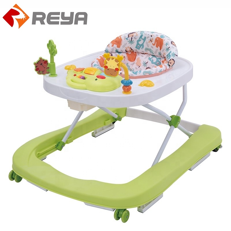 China Kinder lernen, Cartoon Walking Spielzeug Stuhl Musical Baby Walker mit Stopper für Kinder zu gehen