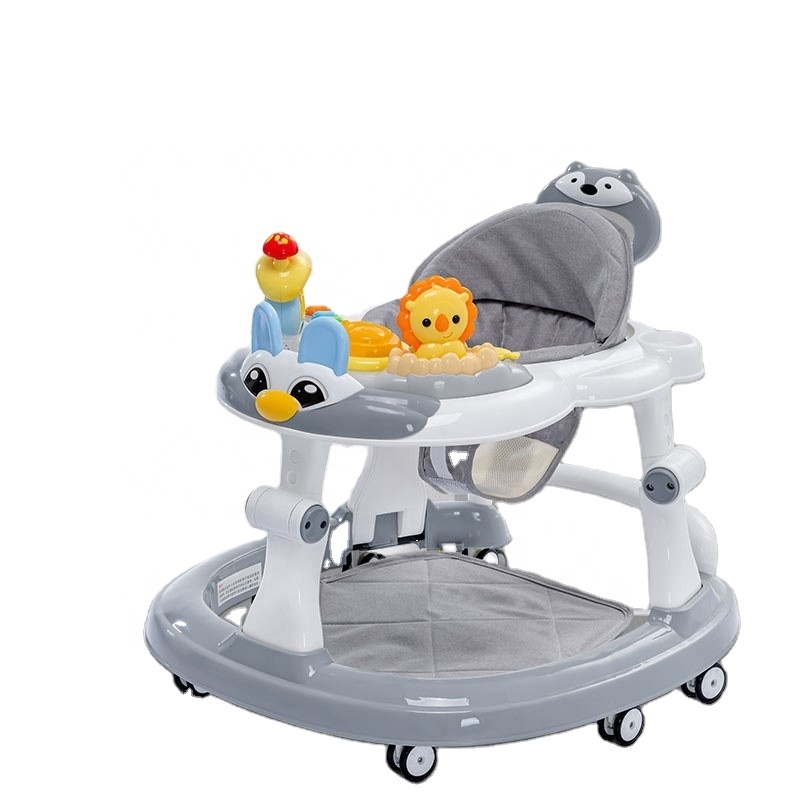 Baby walker anti O-leg aprendizagem dirigindo meninos e meninas crianças pequenas rollover linha de aprendizagem multifuncional carrinho de partida