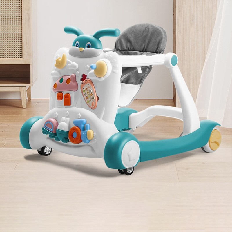 Baby walker anti o pernas anti rollover mão do bebê push dobrável 2023 novas crianças aprendem a andar artefato