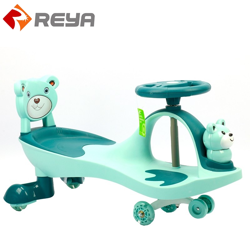 NN018 Children's carton torsion car silent universal wheel swing yo yo slide car baby torsion car