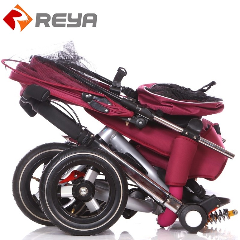 Dobrável Kid Baby Tricycle 4 em 1 Carrinho de Bebê Bicicleta Crianças Trike Crianças Triciclos Triciclo Do Bebê para Crianças 1-6 Anos