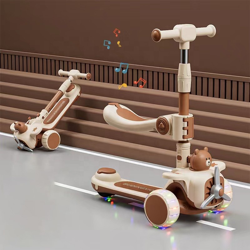 Haute qualité Multi - functional Kids scooter 3 en 1 pedal scooter pour bébé 2 - 7 ans vieux Haute qualité Multi - functional Kids scooter 3 en 1 pedal scooter pour bébé 2 - 7 ans vieux