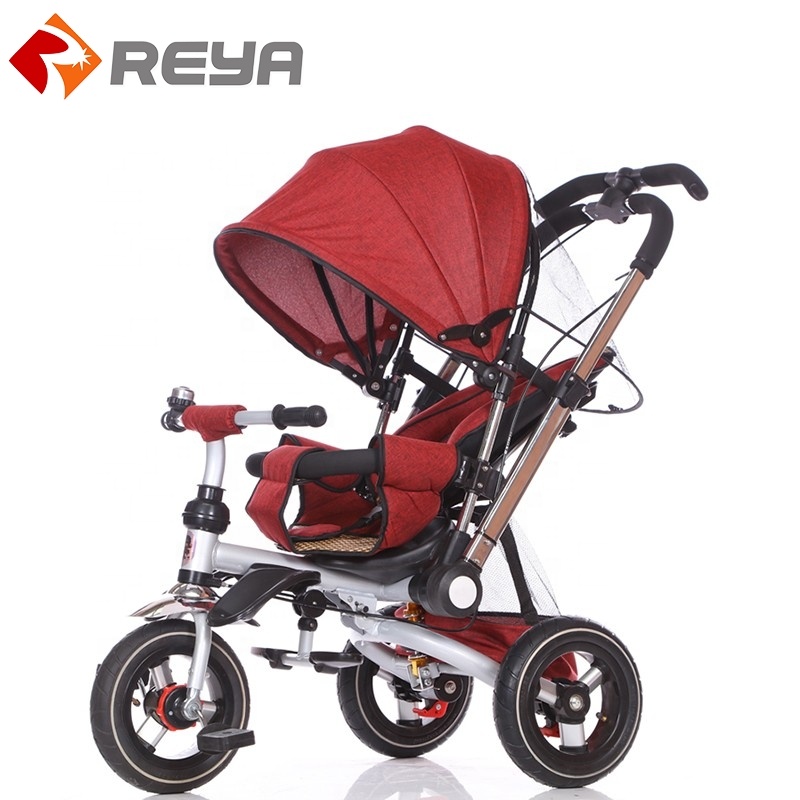 Dobrável Kid Baby Tricycle 4 em 1 Carrinho de Bebê Bicicleta Crianças Trike Crianças Triciclos Triciclo Do Bebê para Crianças 1-6 Anos