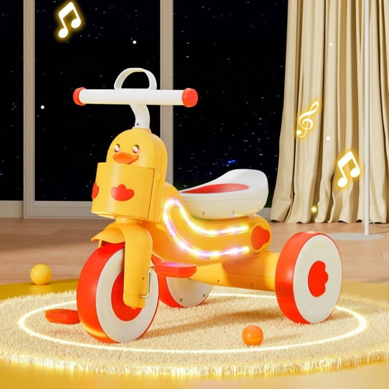 Triciclo do ciclo de três rodas do bebê com luz e música para crianças 3-5 anos Enfants/triciclo da criança com preço barato