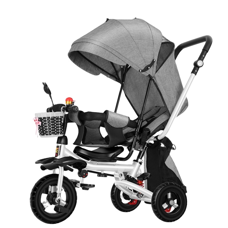 Alta Qualidade 3 Rodas Triciclo Do Bebê Para Crianças Trikes Com Sombra De Sol Para Passeio Do Bebê No Brinquedo Kid Triciclo
