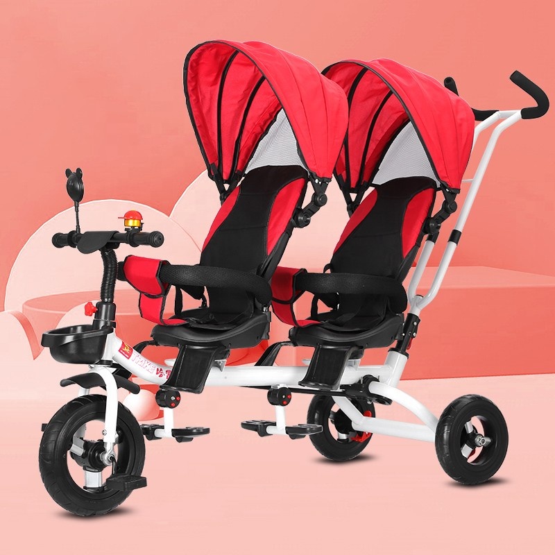 2023 Boa Qualidade Duplo Crianças Triciclo 3 Rodas Crianças Triciclo Crianças Triciclo Triciclos Para Crianças
