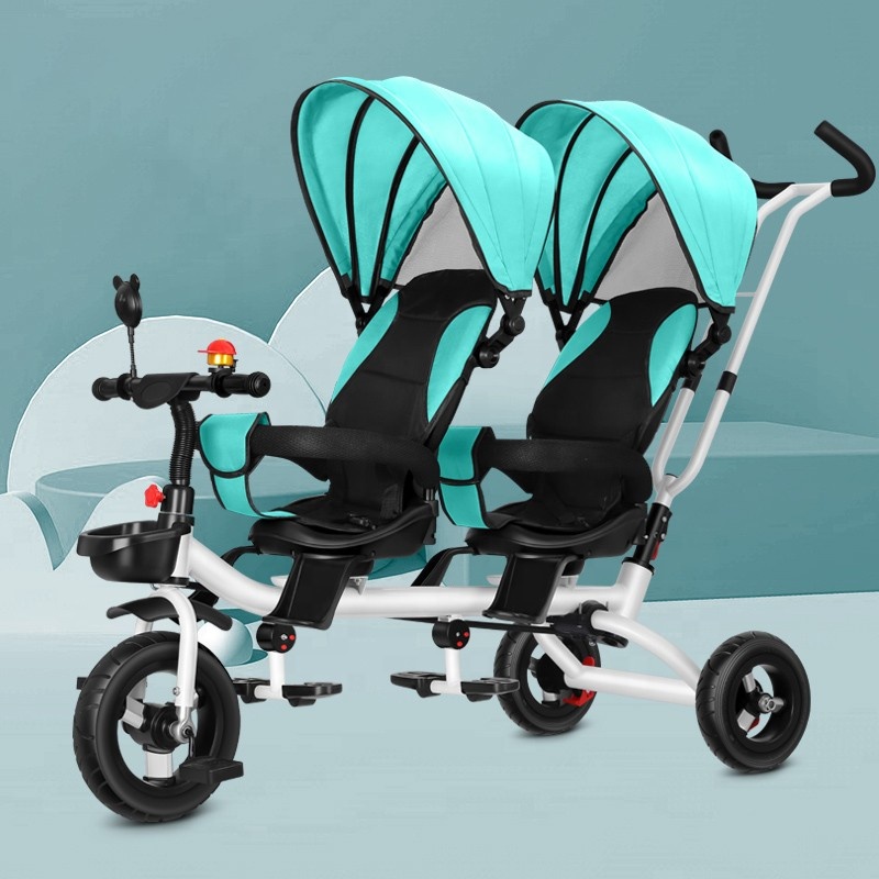 2023 Boa Qualidade Duplo Crianças Triciclo 3 Rodas Crianças Triciclo Crianças Triciclo Triciclos Para Crianças