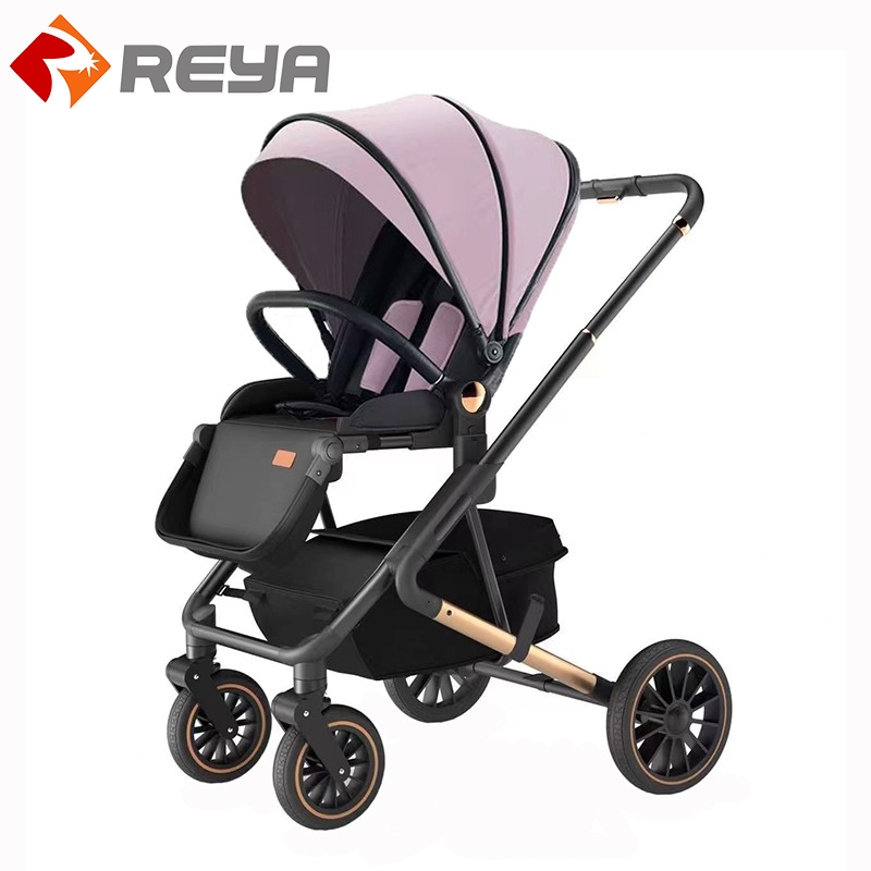 ارتفاع عرض stroller يمكن الجلوس و الكذب إلى أسفل / ثنائية الاتجاه دفع / ضوء folding stroller