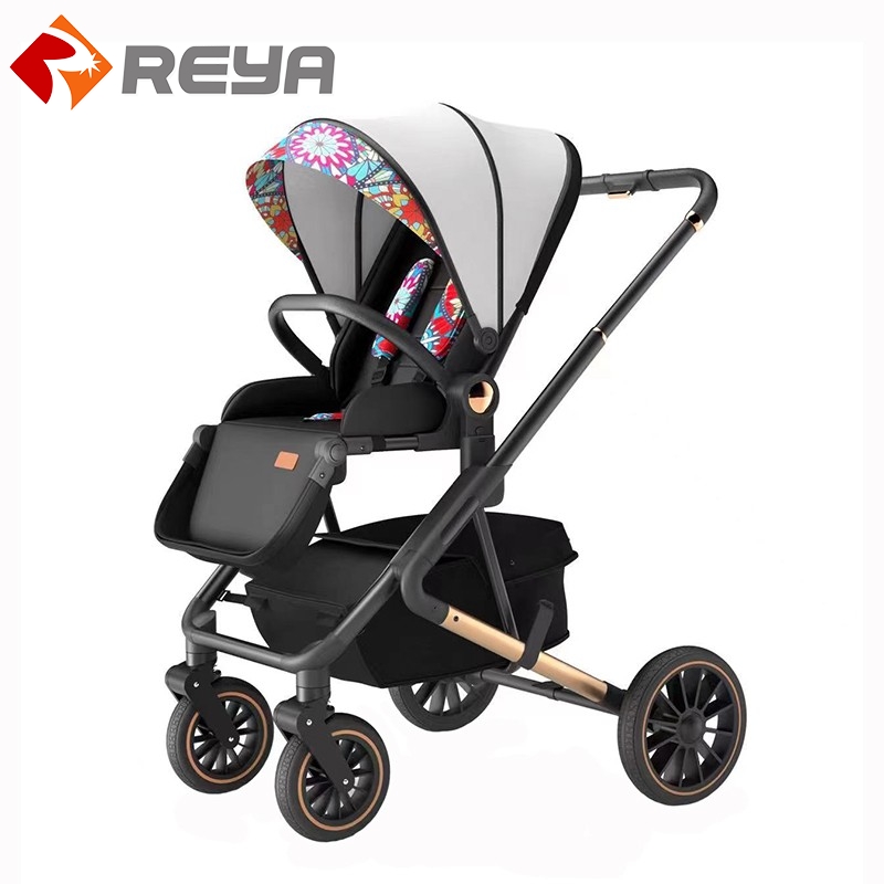 High View stroller puede SIT and lie down / bi - Directive Push / Light Folding stroller