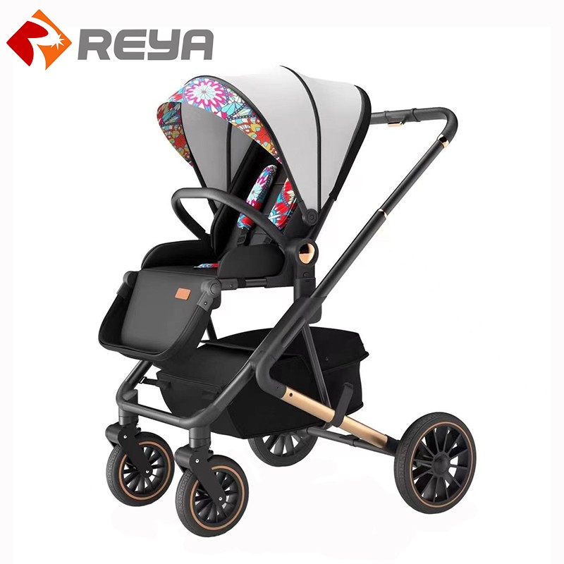 ارتفاع عرض stroller يمكن الجلوس و الكذب إلى أسفل / ثنائية الاتجاه دفع / ضوء folding stroller