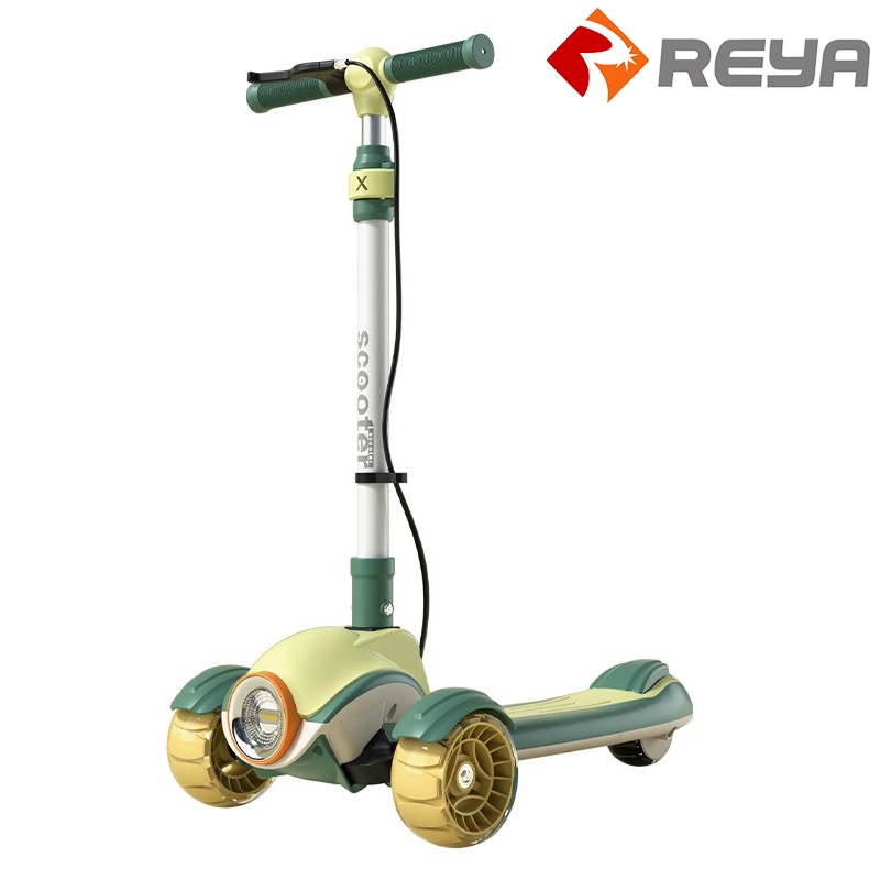 2023 High Quality scooter Kids Pu LED Wheel Kick toy scooter baby adjutable Children foot scooter or 2 - 8 year Kids