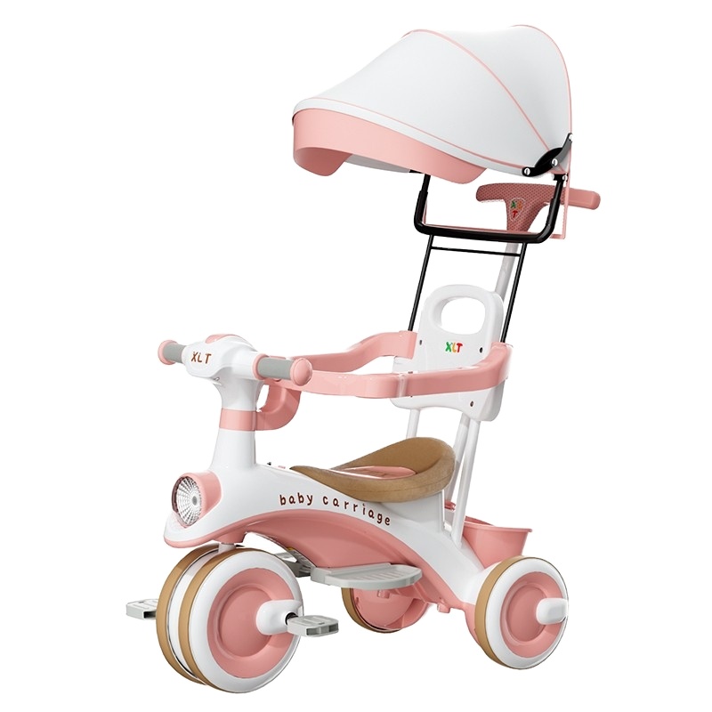 High Quality Custom Logo Kids Tricycle Child 3 Wheel Ride On Car With Foot Pedial Bike Trike Bicycle For Kids 2-6 Years