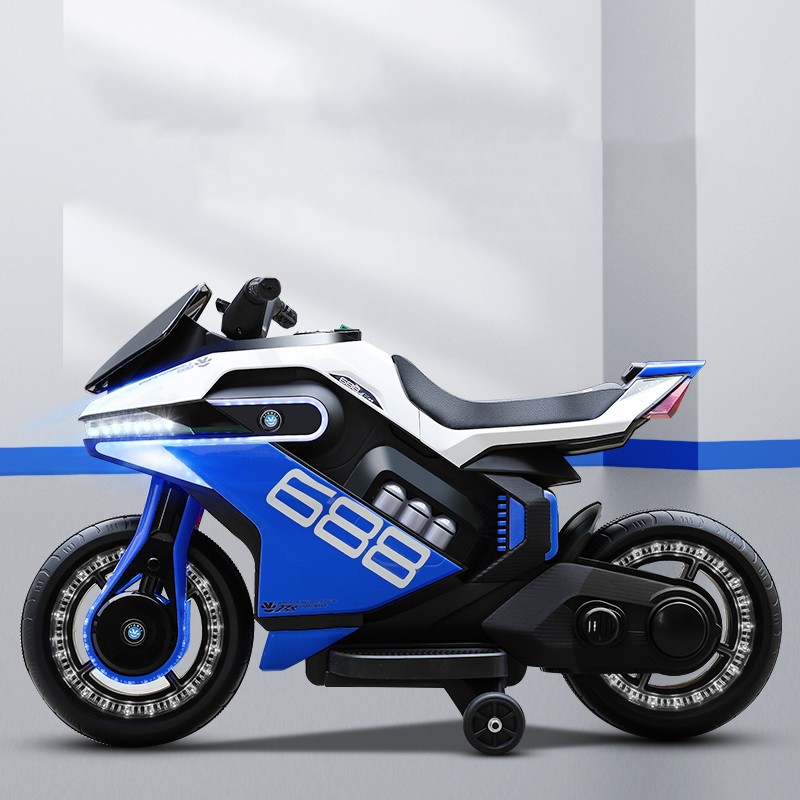 Wholesale new children’s electric motorcycle 2-6 years old two wheeled boys and girls charging to battery car