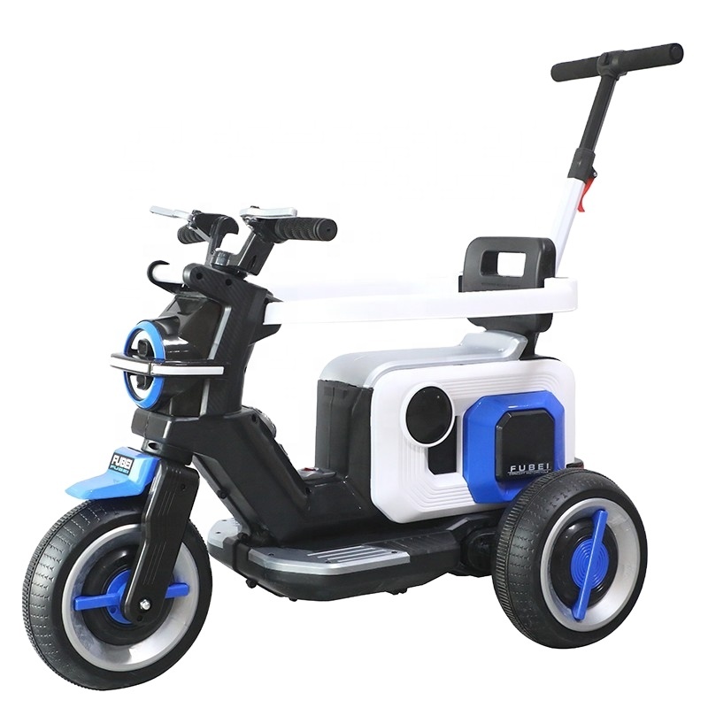 Manufacturers direct sales of children’s electric motorcycle tricycle baby toy car battery charging can sit human stroller