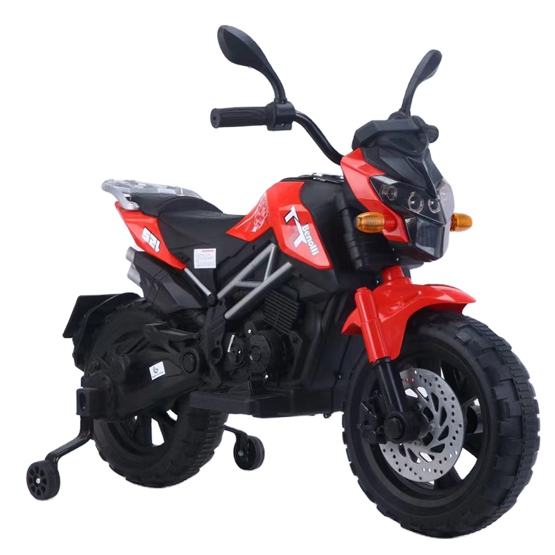 Children’s electric motorcycle two wheel charging anti fall motorcycle can sit two people too off load vehicle