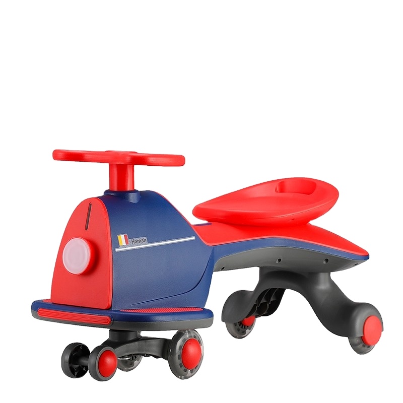 Hot selling children’s torsion car whole sale 1-3 years old baby anti rolling mutte wheel children’s wiggle car