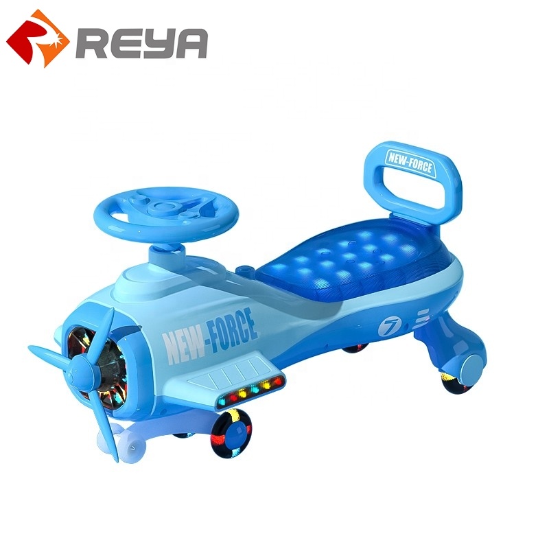 High Quality Swing Car Ride On Swing Wiggle Car For Child/blue Kids Children’s Swing Plasma Car 360 Rotation