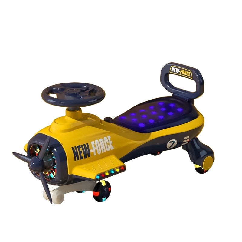 High Quality Swing Car Ride On Swing Wiggle Car For Child/blue Kids Children’s Swing Plasma Car 360 Rotation