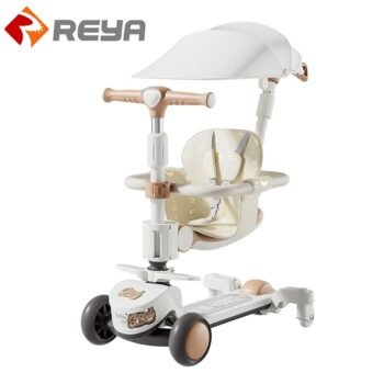HX416 Kids' Scooter with Seat and Safety Rail